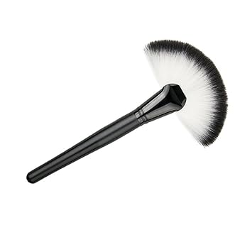 Electomania Pro Slim Fan Brush Makeup Blush Face Contour Foundation Cosmetic Beau Foundation Brushes