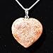 Zenergy Gems CHARGED Natural Himalayan Gemstone Crystal Puffy Heart Pendant Necklace + 20