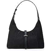 Womens Vintage Faux Suede Shoulder Bag Trendy Dumpling Crossbody Handbag Small Leather Tote Purse Commuter Satchels