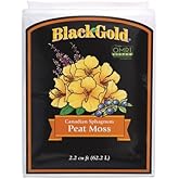 Black Gold Peat Moss - Moisture-Retaining, Professional Grade - 2.2 cu ft - Peat Moss