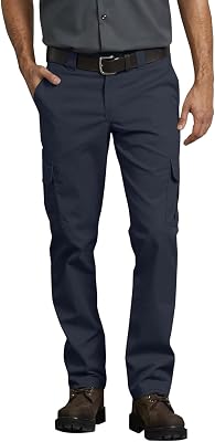 Pantalón Cargo Elástico Mecánico Slim Azul marino oscuro 32