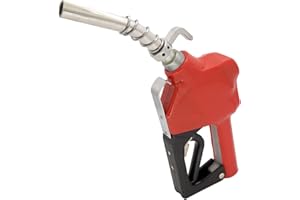 LIYYOO 3/4" NPT High Flow Automatic Fuel Nozzle - Auto Shut-Off, Car Filling Nozzle - Diesel, Kerosene, Gasoline (13/16in Spout, 16GPM)
