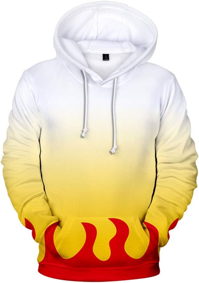 JOOJERAnime Slayer Tanjirou Zenitsu and Other Figure Hoodie, Unisex Printed Cosplay Sweatshirt Costume Coat