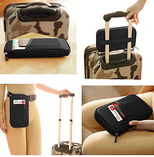 RFID Passport Holder Travel Wallet Neck Pouch for Men and Women