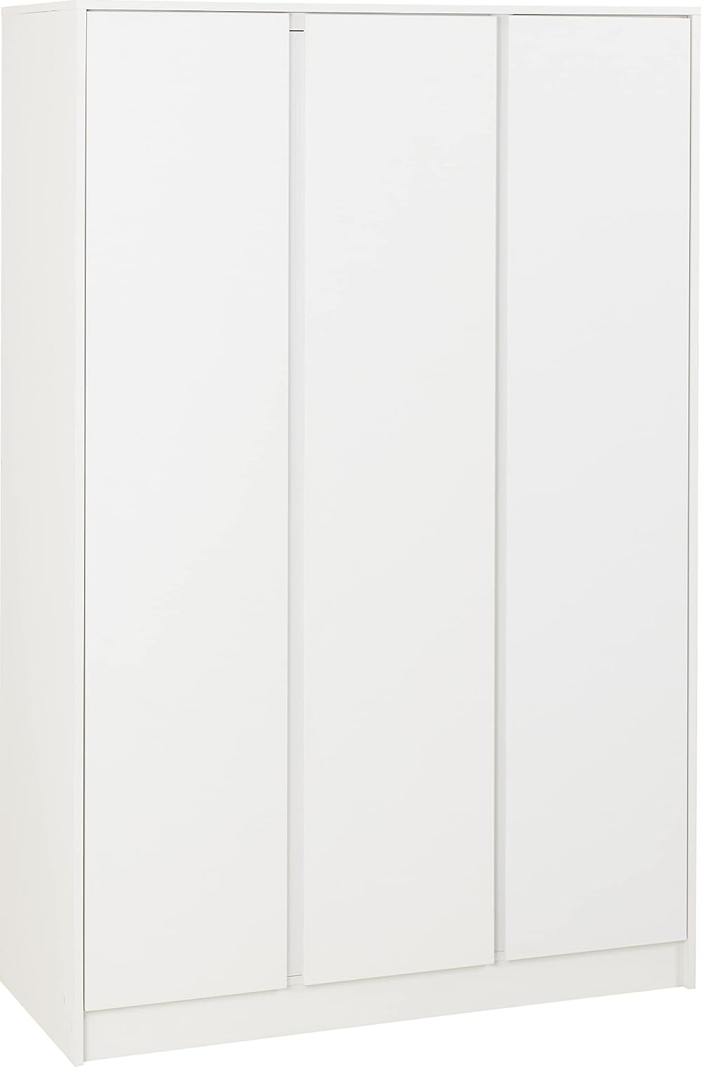 Seconique Malvern 3 Door Wardrobe White Engineered Wood 115cm Wide