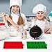 3 Pack Silicone Christmas Candy Molds, DanziX Christmas Chocolate Molds for Holiday Party Cake Decoration - Red,Green