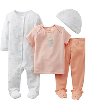 Baby Girls' 4 Piece Layette Set (Baby) - White