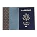 Designer Passport holder for women fashion style eco friendly leather travel documents cover wallet case