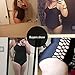 LALA IKAI Women's Plus Size Sexy Swimsuit One Piece Slim Swimwear Bathing Suits Bikini Black