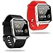 Fitbit Blaze Accessory Band, Engive Classic Soft Flexible Silicone Replacement Sport Bracelet Smart Watch Accessories Strap Bands for Fitbit Blaze Smart Fitness Watch (Small, Black&Red)