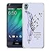 HTC Desire 626 Case, HTC 626S Case, Harryshell(TM) 0.8mm Ultra Thin Feather Pattern Slim Tpu Gel Flexible Soft Case Cover Skin Protective for HTC Desire 626 A22 626S