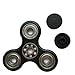 Tri Fidget Hand Spinner - fidget work Ultra Fast Bearings - Finger Toy, Great Gift (Black)