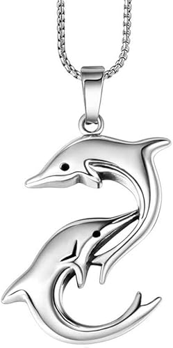 Amazon Ostory ネックレス 人気な イルカ メンズネックレス ペンダント ユニセックス サージカルステンレス ネックレス レディース ネックレス レディース メンズ アクセサリー ネックレス 通販
