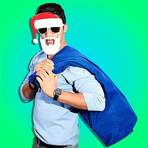 Costume Sunglasses Santa Sun-Staches Party Favors UV400