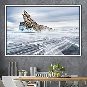 signwin Framed Canvas Wall Art Snow Mountain Cool...