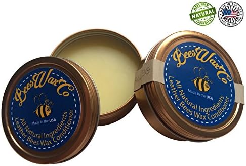 All Natural Leather Cleaning Wax Conditioner - Cleans Car Seats, Shoes, Boots And All Natural Leather - Polish To Brand New Condition