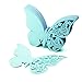 SHZONS™ 50pcs Wine Glass Cup Cards Wedding Party Table Name Place Cards Favor Decor Butterfly Laser Cut Design Table Favor Decor, Blue