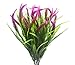 4pcs Artificial Fake Setaria Flowers Plants Bouquet Faux Plastic Plant Flower (Red)