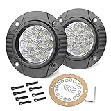OFFROADTOWN Flush Mount LED Pods, 2pcs 5'' 90W