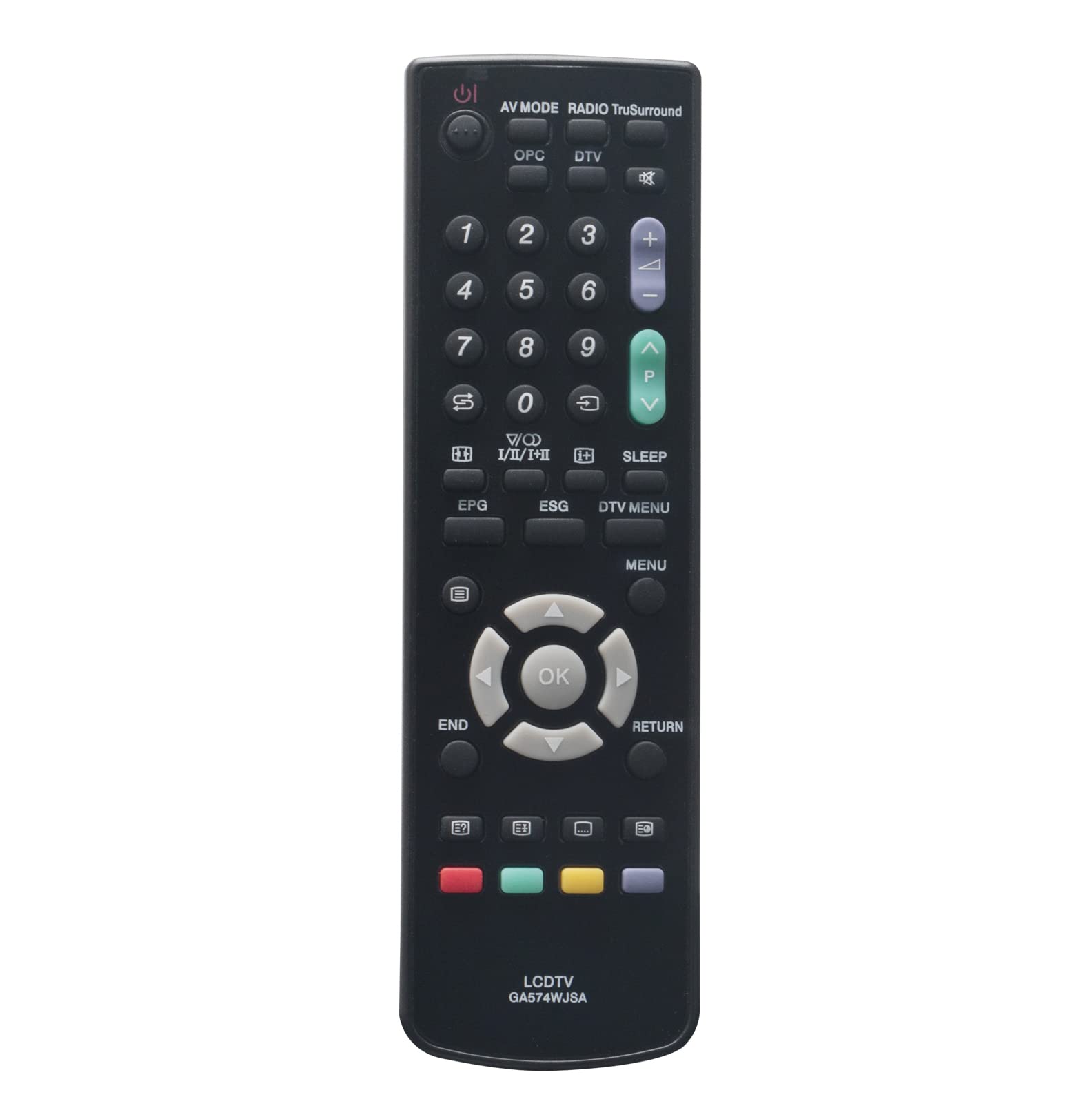 AULCMEET GA574WJSA sub GA520WJSA GA531WJSA GA591WJSA Replace Remote Compatible with Sharp LC-32WD1E LC32LE700E LC-26D44E LC-37WD1E LC-32D44E LC-20AD5ERUS LC-46LE630 LC-26AD5E-BK LC32AD5E LC-32DH65E