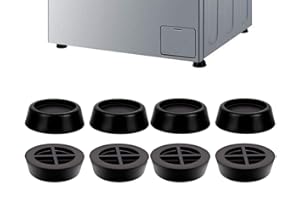 HSZJSTO 8PCS Washing Machine Foot Pads for Anti-vibration and Anti-Walk Pads, Washer and Dryer Anti Slip Vibration Pad Mat for Vibration Reduction & Shock Absorber Rubber Noise Cancelling Isolation Feet