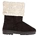 Sara Z Girls Suede Lug Sole Winter Boot With Fold-Over Sweater Cuff (See More Colors & Sizes)
