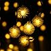 Qedertek 2 Pack Chuzzle Ball Solar String Lights, 15.7ft 20 LED Lights for Indoor/Outdoor, Home, Lawn, Garden, Wedding, Patio, Party, and Holiday Decorations (Warm White)
