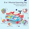 CubicFun-5-in-1-Baby-Musical-Instruments-Toddler-Toys-for-1-Year-Old-Girls-Multi-Function-Piano-Drum-Set-Early-Development-Activity-Toys-Baby-Toys-for-12-Months-2-3-4-5-6-Year-Old-Girls-Boys-Gifts 5 in 1 Baby Musical Instruments Toddler Toys for 1 Year Old Girls, Multi-Function Piano Drum Set Early Development…