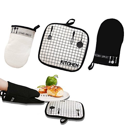 Buy Oven Mitts Heat Resistant 100 Cotton Oven Gloves NonSlip for