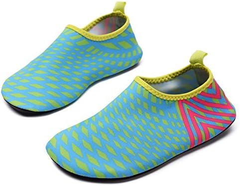 QTMS Kids Boys Girls Water Shoes Barefoot Quick Dry Aqua Socks Swim Shoes (Toddler/Little Kid/Big Kid)