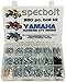 Specbolt Fasteners 250pc Maintenance Restoration OE Spec Motorcycle Bolt Kit for Yamaha Banshee ATV Quad