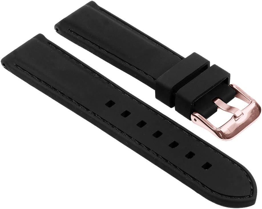 Silicone Rubber Divers Sport Quick Release Watch Band Strap - Choose Your Color - 18mm 20mm 22mm 24mm