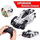 Remote Control Car, Sugoiti Rechargeable Wall Climb with New Remote Control, Dual Mode 360°Rotating Stunt, Home Gravity, Children Sport Racing Vehicle, Kids Electric Toy, Black[New Version]