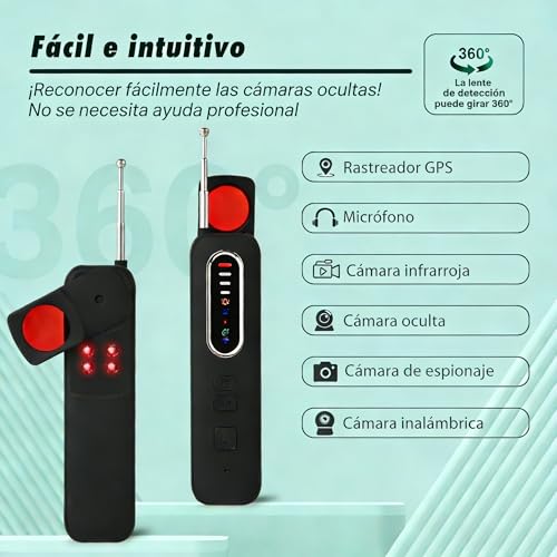 QianShouYan Hidden Cameras and Microphones Detector GPS and Error Detector, RF Signal Detector for Hotel Home Office Travel