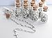 YRP 12 X ROSARY BOTTLE BAPTISM COMMUNION RECUERDOS DE BAUTIZO QUINCEANERA WHITE/SILV