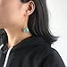 Rugewelry 18k Gold Plated Turquoise Earrings Dangle Drop Earrings For Women