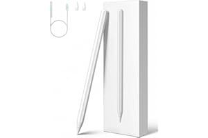 MINIBESKY iPad Pencil 2nd Generation with Magnetic Wireless Charging, 2X Fast Charge Apple Pencil, Stylus Pen Work for 2018-2024 Apple iPad Air3/4/5, iPad Mini 5/6, iPad 6-10, iPad Pro 11", iPad Pro 12.9",White