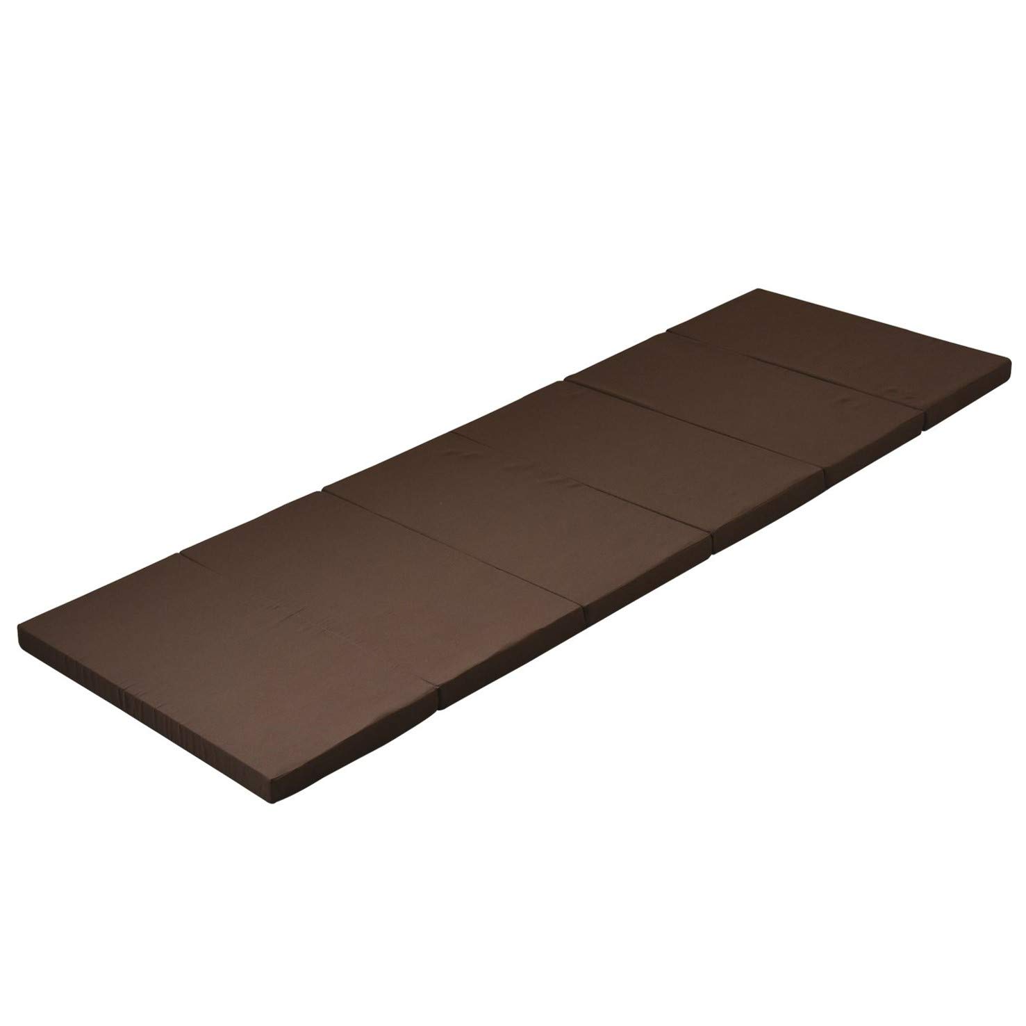 [アキレス] マットレス 折りたたみ 硬め 高硬度(265N) 腰痛 スモール セミシングル (幅60×長さ180㎝) 抗菌 消臭 厚み4㎝ 車中泊 災害 ごろ寝 六つ折り コンパクト ブラウン MK6-SSS BR商品画像