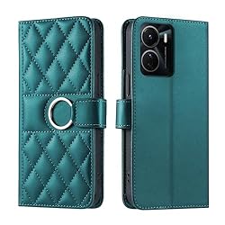 Lucyliy Compatible with vivo Y16 4G Case Flip PU