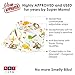 ABI Kids  Anti-Smell Anti-Bacterial Quick Dry Avoids Drool RashCotton Bandana Baby Bibs with Nickel-Free Snaps, 4-Pack