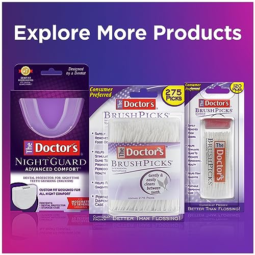 THE DOCTOR’S BRUSHPICKS INTERDENTAL TOOTHPICKS, 275 PICKS