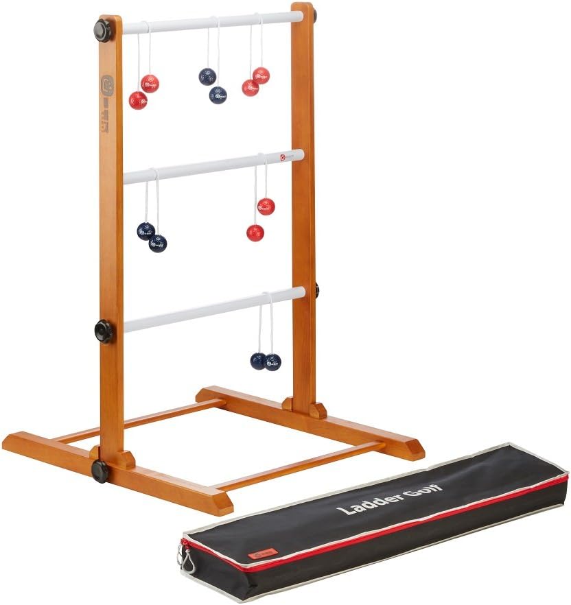 Ladder Golf Navy/Red Bolas Throwing, Family Fun Game Garden Games
