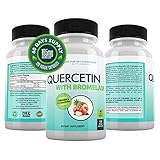 Quercetin 800mg w/Bromelain 165mg Per Serving- 120
