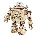 ROBOTIME 3D Puzzle Music Box Wooden Craft Kit Robot Machinarium Toy with Light primary