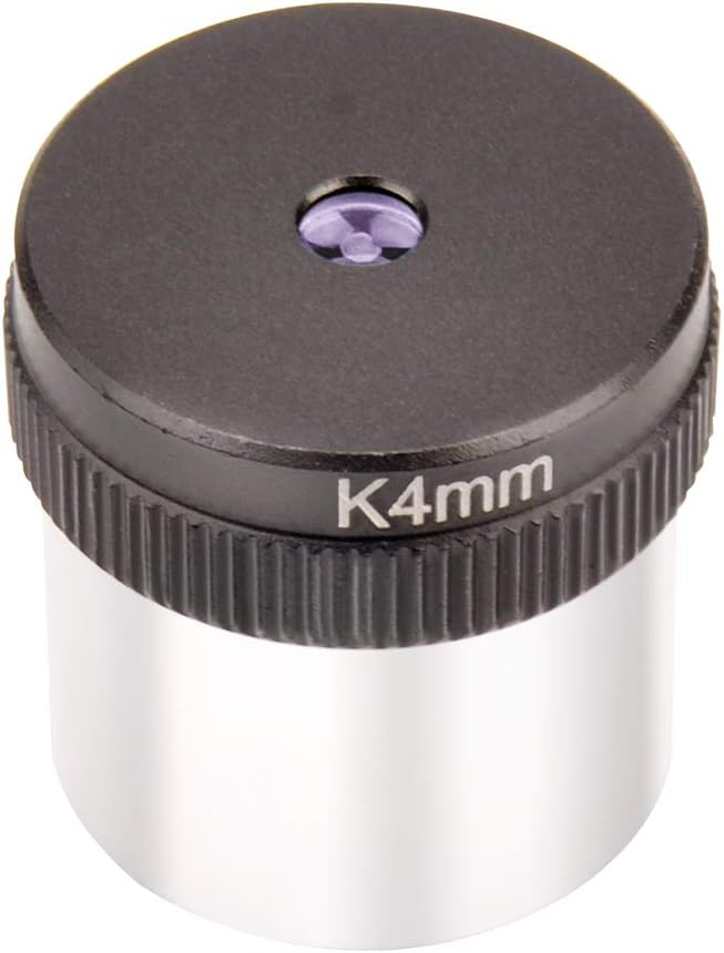 Fully Coated 4mm Kellner Eyepiece for Telescope Lens with Long Eye Relief - 1.25inch Threaded for Filters