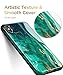 GVIEWIN Marble Designed for iPhone Xs Max, Soft Silicone TPU Thin Cover Slim Case for iPhone Xs Max 6.5 inch (2018) - Green/Gold