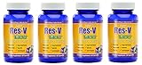 Resveratrol Super Res-V 1200 mg Contains Green Tea Acai Grape Seed Extract and Other Antioxidant for Anti-Aging and Cardiovascular Health (4 Bottles)
