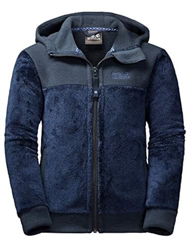 Jack Wolfskin Boy's Moose Fleece Sweater, Royal Blue, Size 140 (9