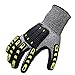 Impact Reducing Safety Gloves, Abrasion & Vibration & Cut Resistant, Ideal for Heavy Duty Safety Work like Mechanic, Garden Construction, Car Repairing Industrial, 1 Pair by KARRISM