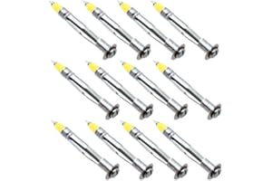 Topzone Heavy Duty 1/8" inch 38mm Zinc Plated Steel Hollow Drive Wall Anchor w/ Screws (24)